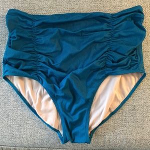 Kortni Jeane Ribbed Ocean Maternity Bottoms